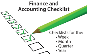 finance and accounting checklist